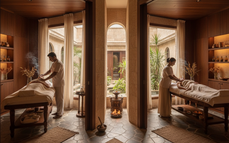 Ayurvyaas Facilities - Panchakarma Therapy Rooms Ayurvyaas Facilities - Panchakarma Therapy Rooms