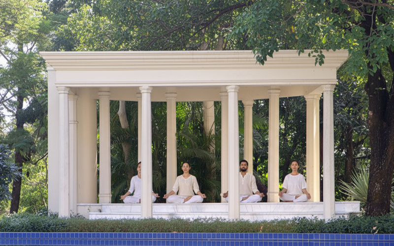 Ayurvyaas Facilities - Yoga & Meditation Halls Ayurvyaas Facilities - Yoga & Meditation Halls